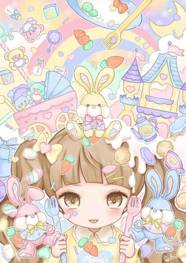 cute bunny girl jigsaw puzzle online