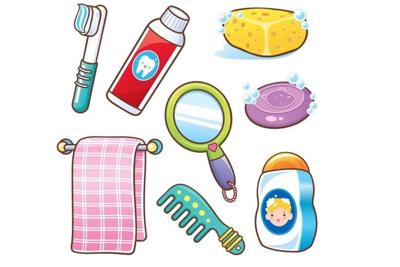 Itens de higiene pessoal puzzle online