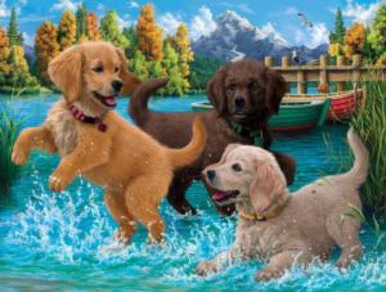 Cuccioli nel lago #71 puzzle online