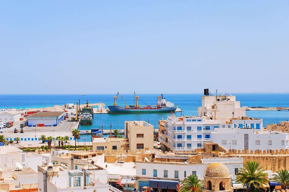 Susa - panorama. Tunísia quebra-cabeças online