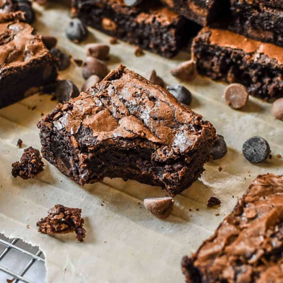 Dreifache Schokoladen-Brownies Puzzlespiel online