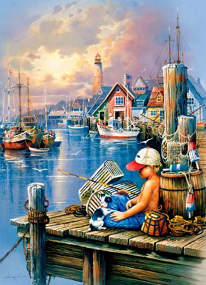 << In the port >> jigsaw puzzle online