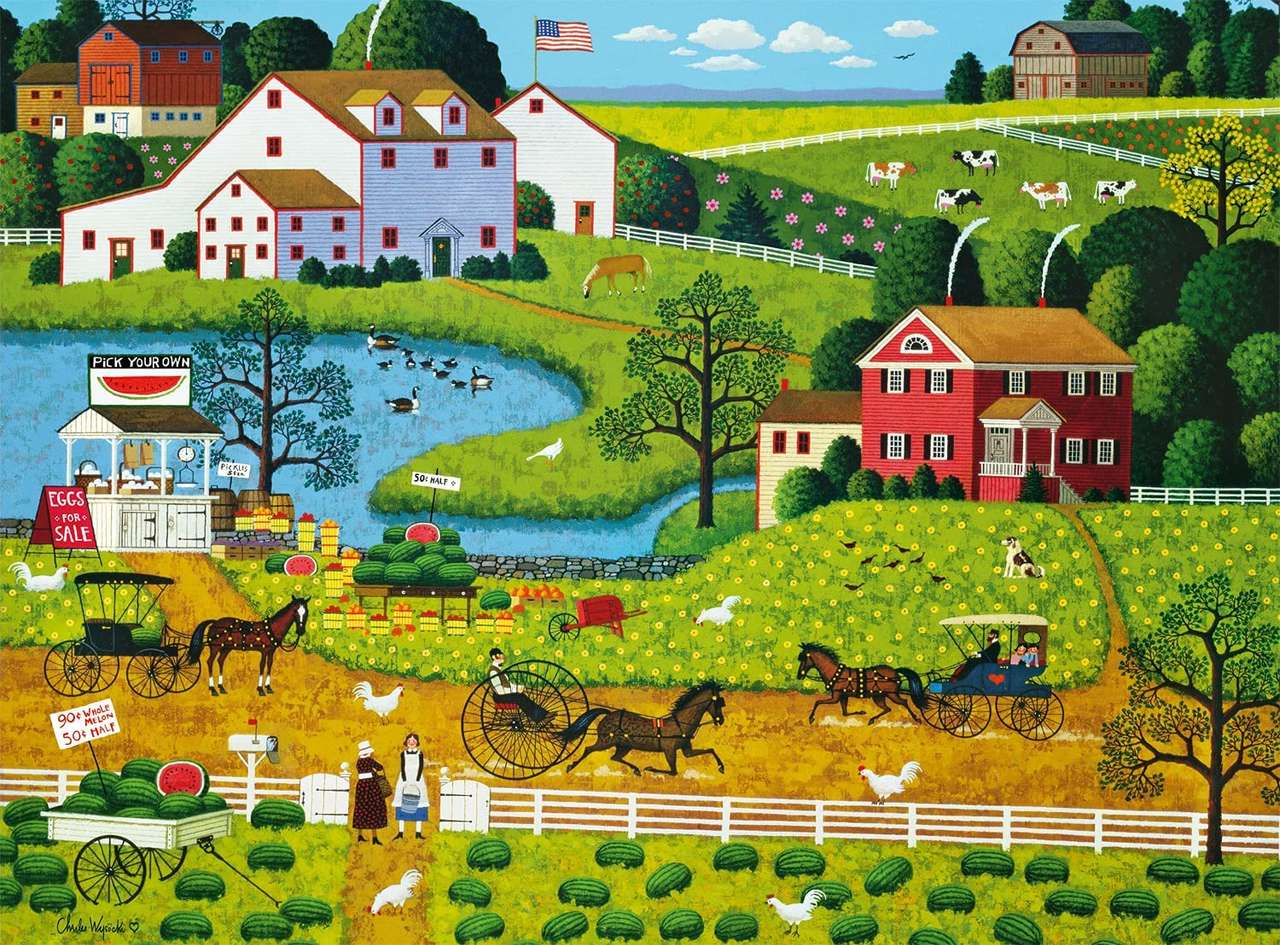 Viața rurală. puzzle online