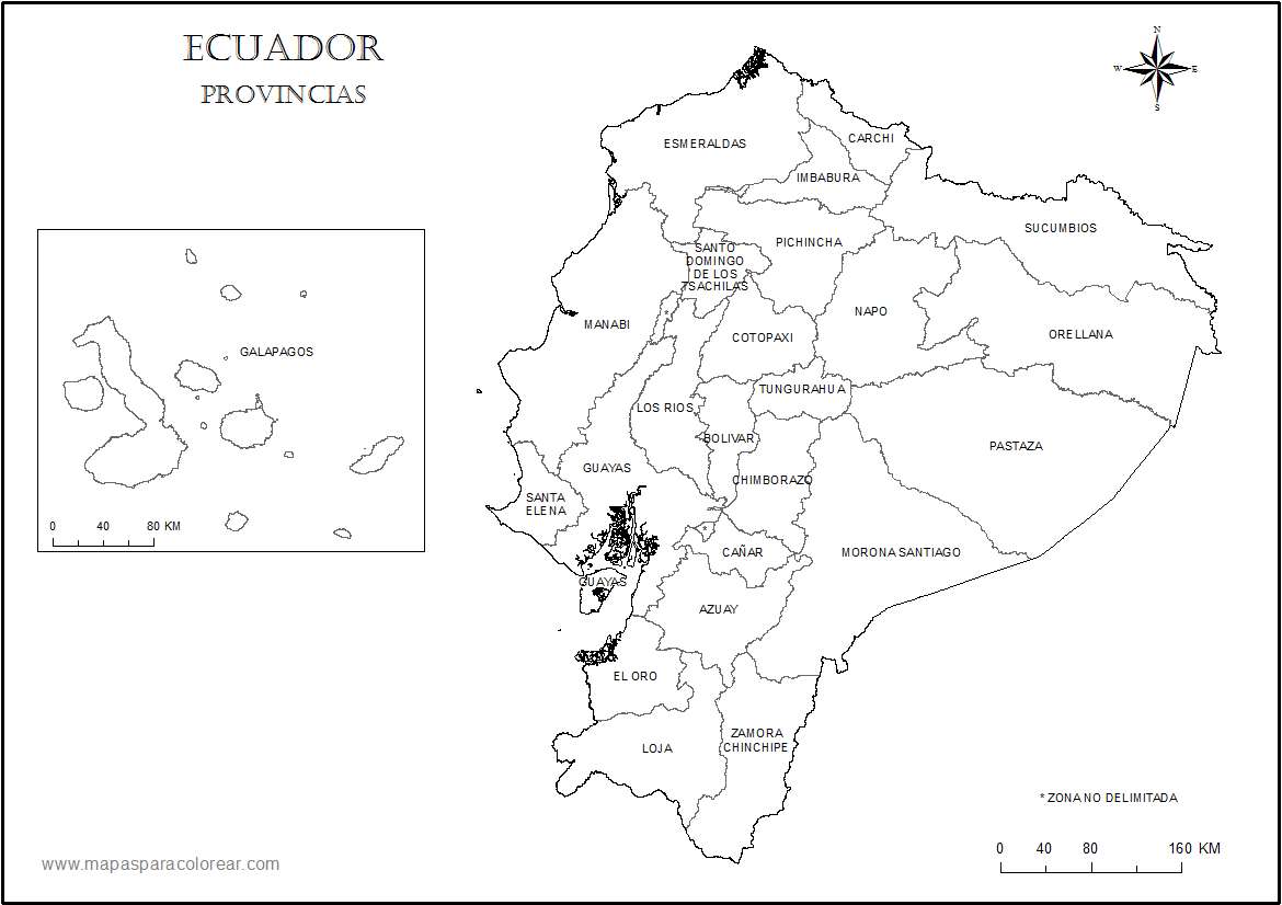 Карта Еквадору онлайн пазл