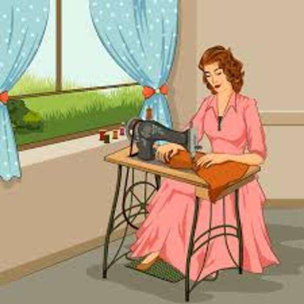 Señora cociendo rompecabezas en línea