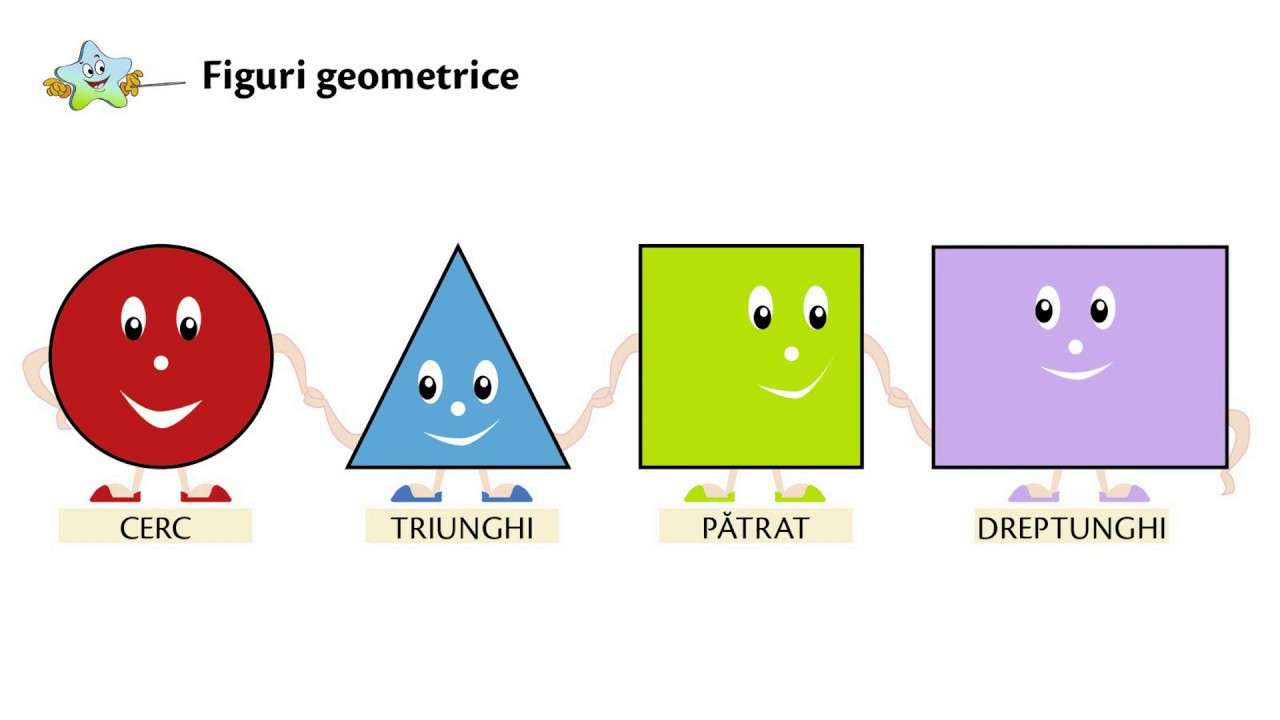 Geometrické tvary online puzzle