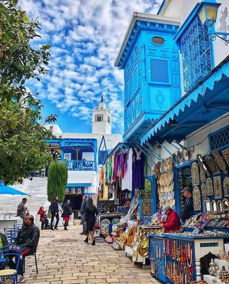 вулиця в Тунісі пазл онлайн