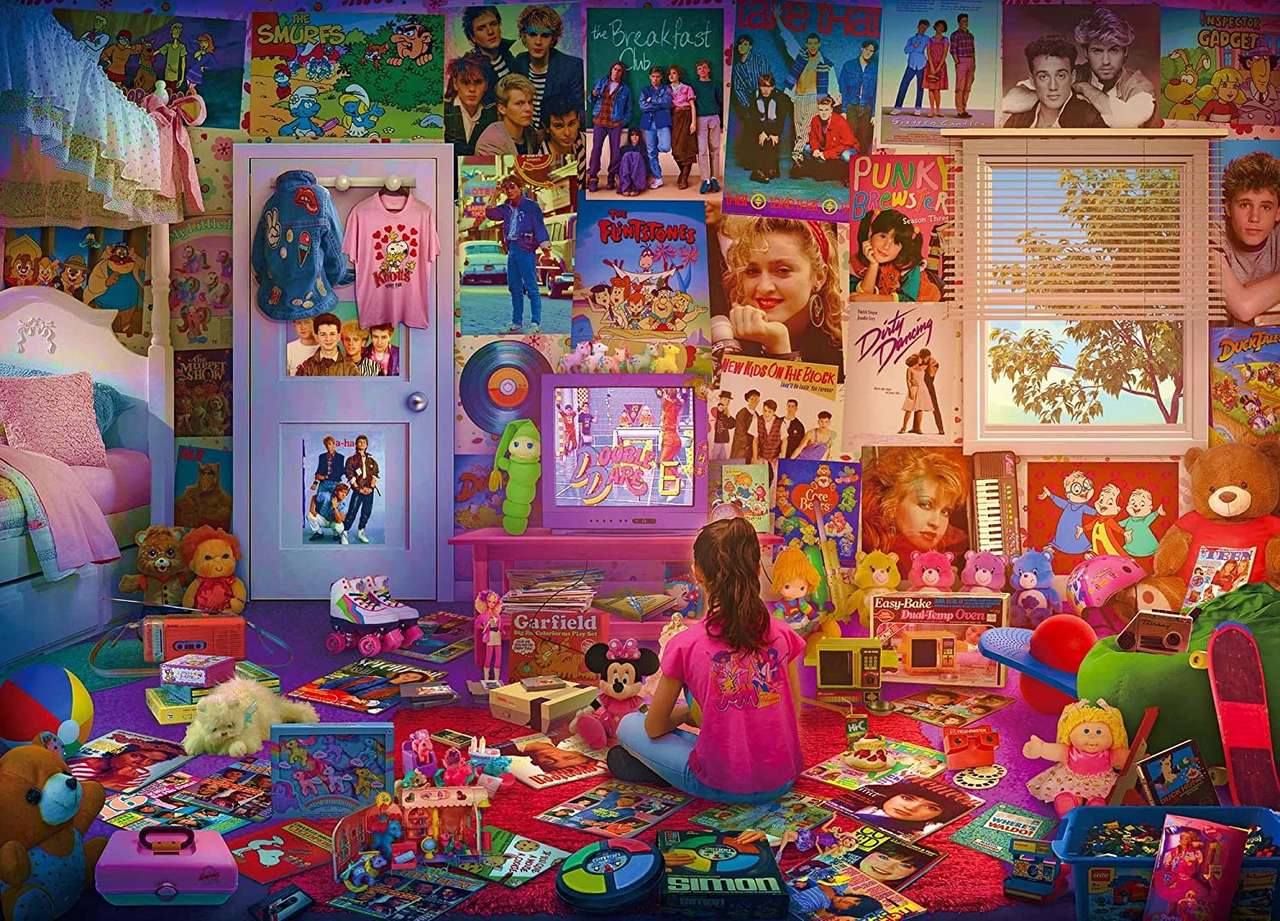 chambre de fille des années 80 puzzle en ligne