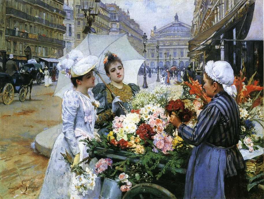 Selling flowers in the street used to be online puzzle