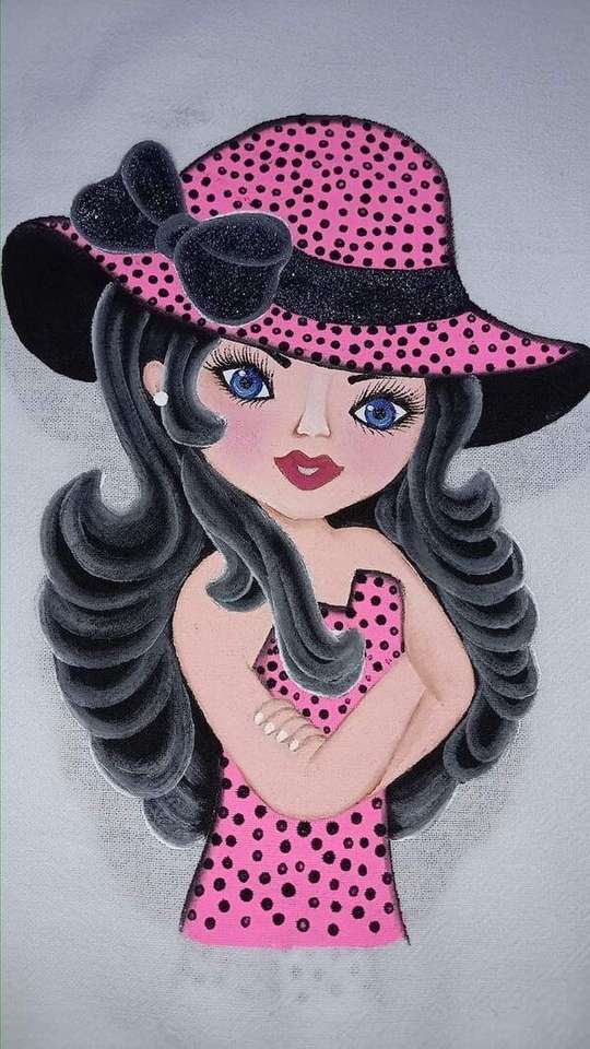 Cappello rosa da ragazza Diva puzzle online