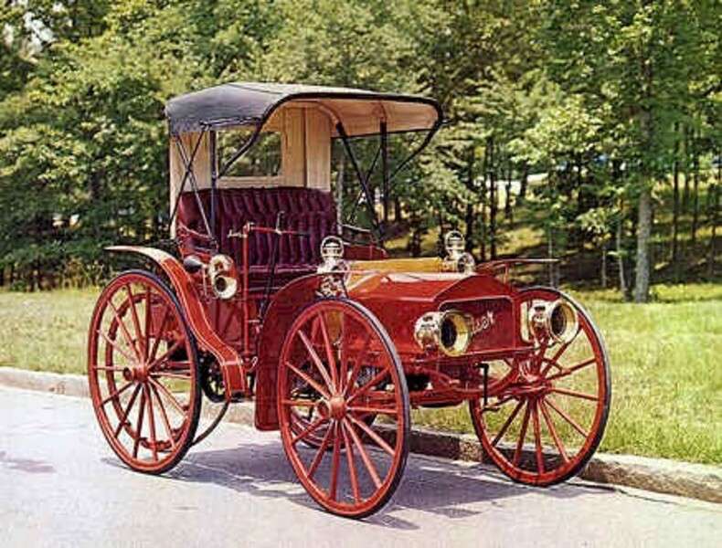 Auto Duer High Wheeler Jaar 1907 online puzzel