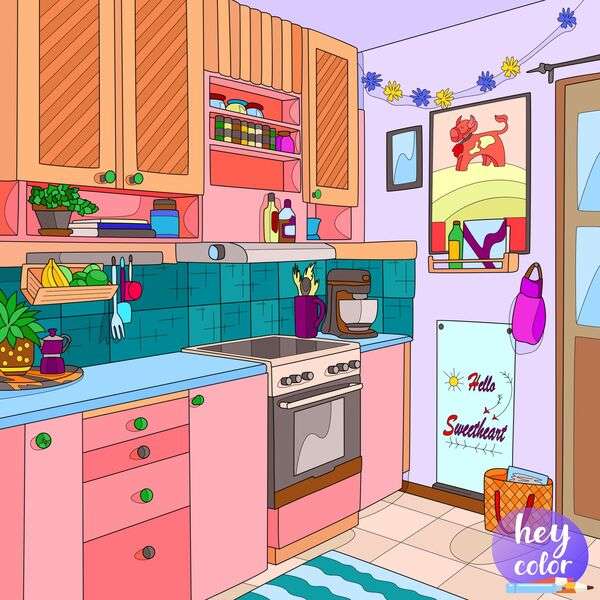 Küche eines Hauses Nr. 37 Online-Puzzle