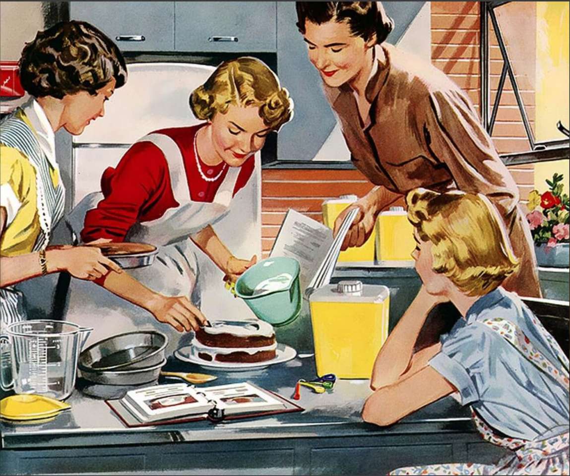 ženy v kuchyni online puzzle
