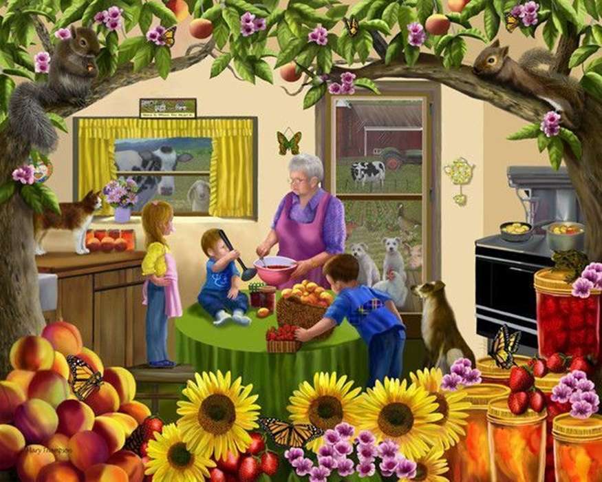 egy nap a nagymamával online puzzle