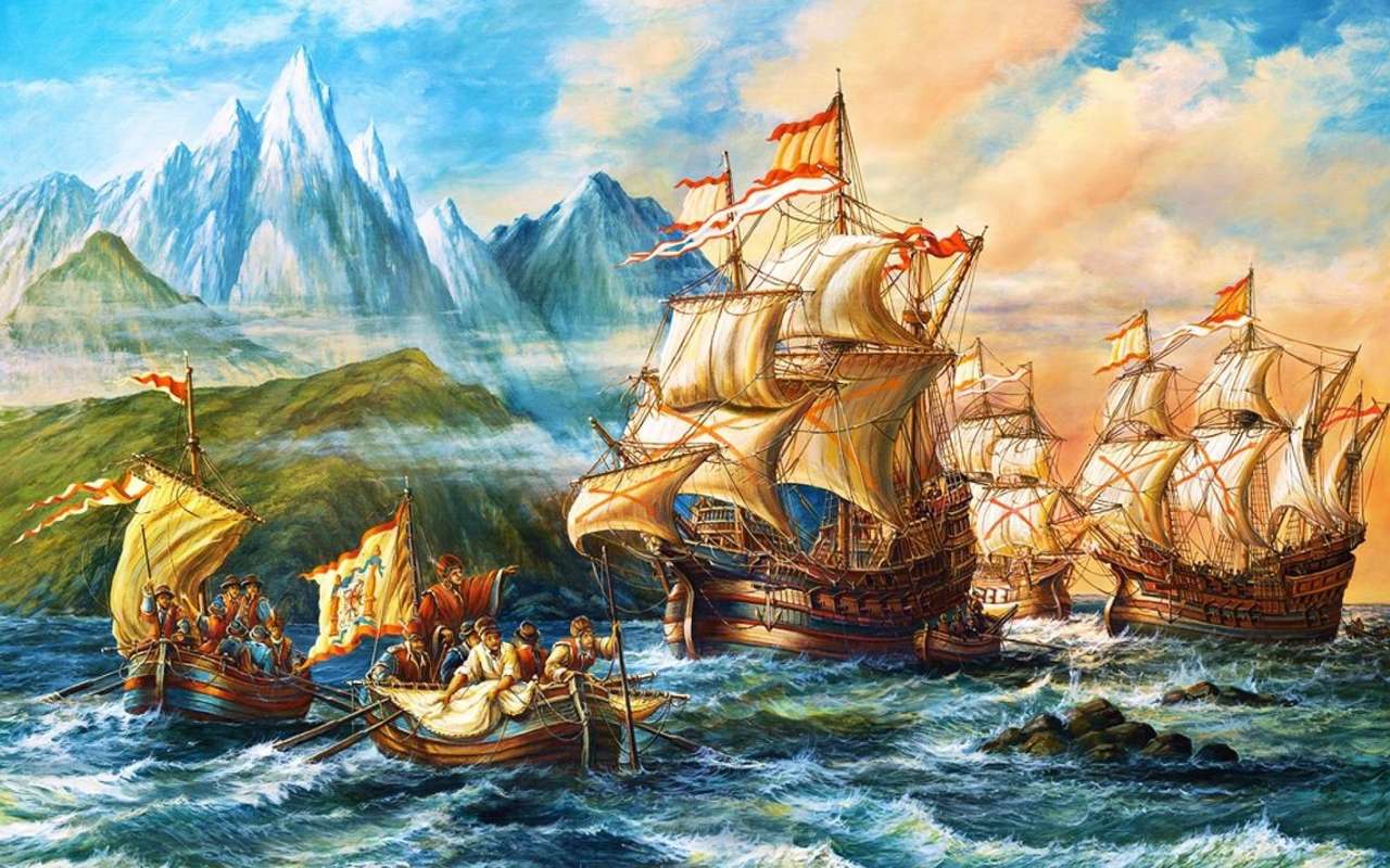 1492 год: завоевание нового мира - Бедные индейцы онлайн-пазл
