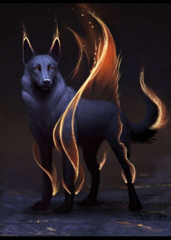 Flaming Wolf online puzzle