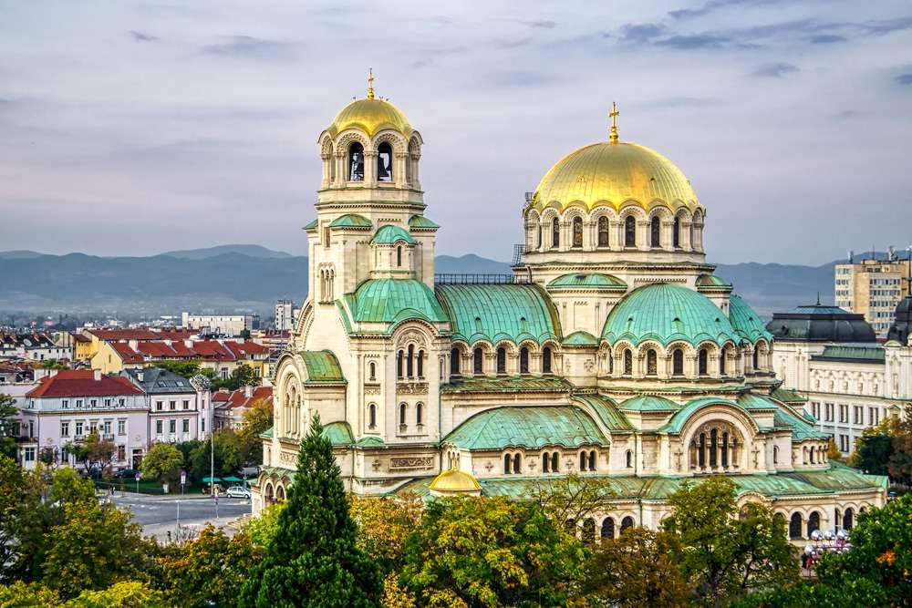 Panorama der bulgarischen Hauptstadt Puzzlespiel online