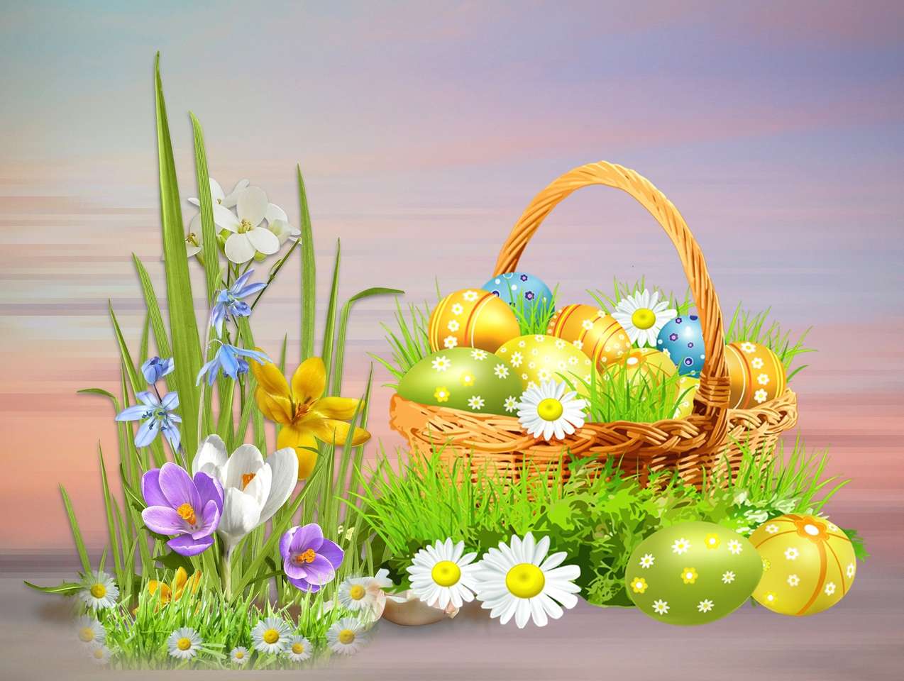 Frohe Ostern! Online-Puzzle