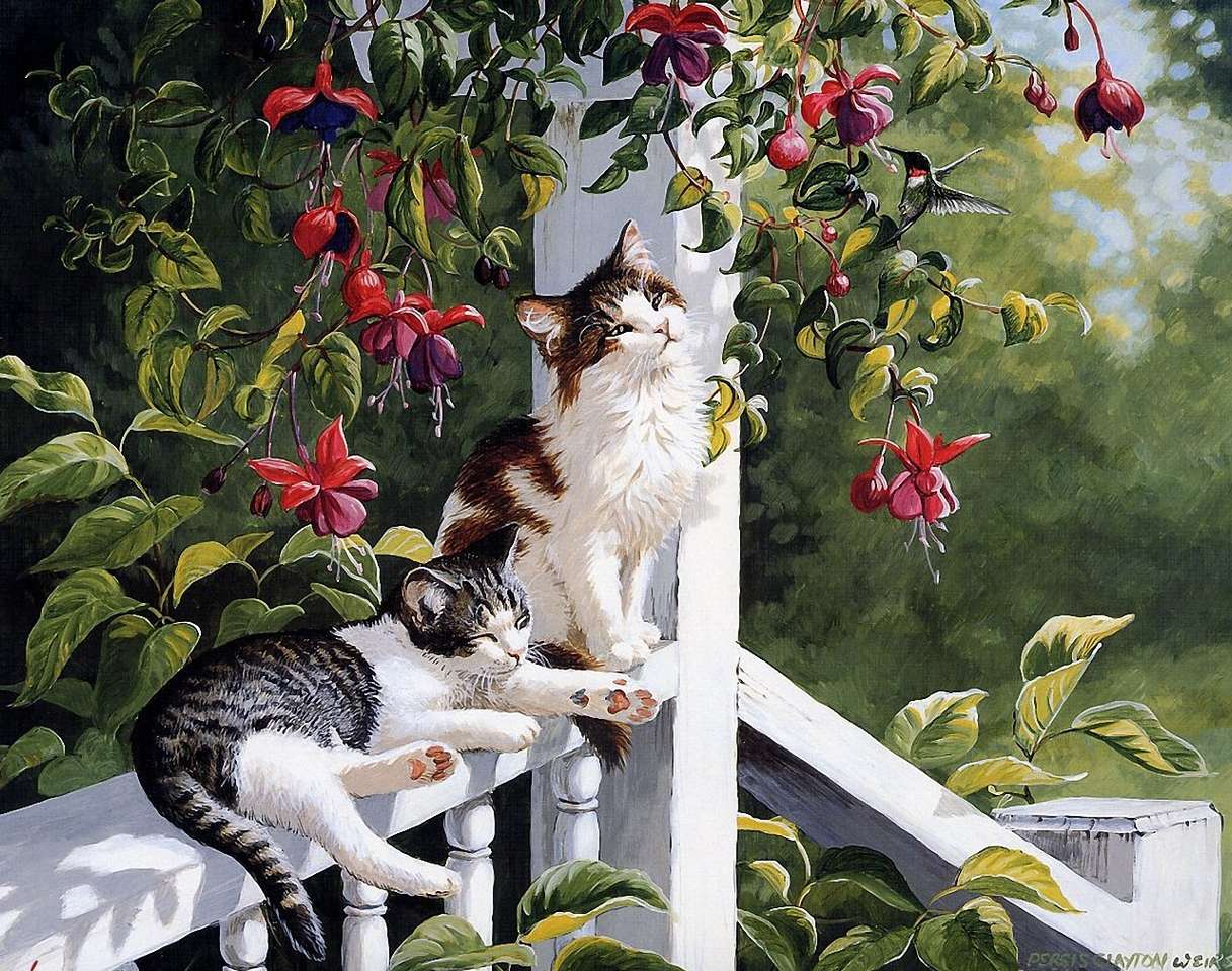 katten op het hek online puzzel