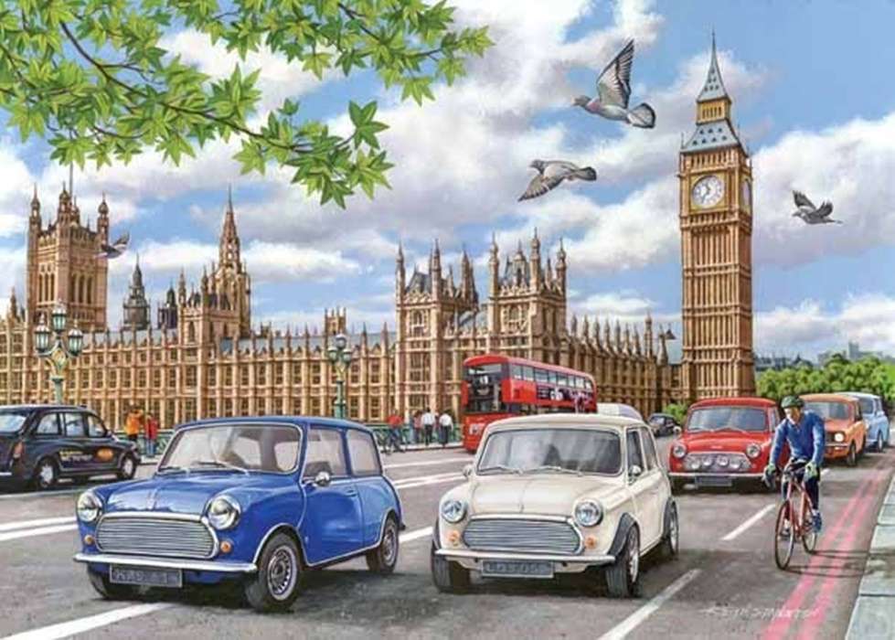 autók Londonban kirakós online