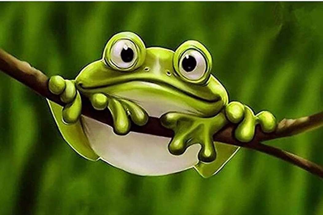 смешна жаба онлайн пъзел