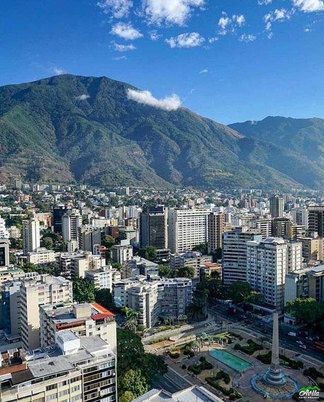 Caracas från himlen pussel på nätet