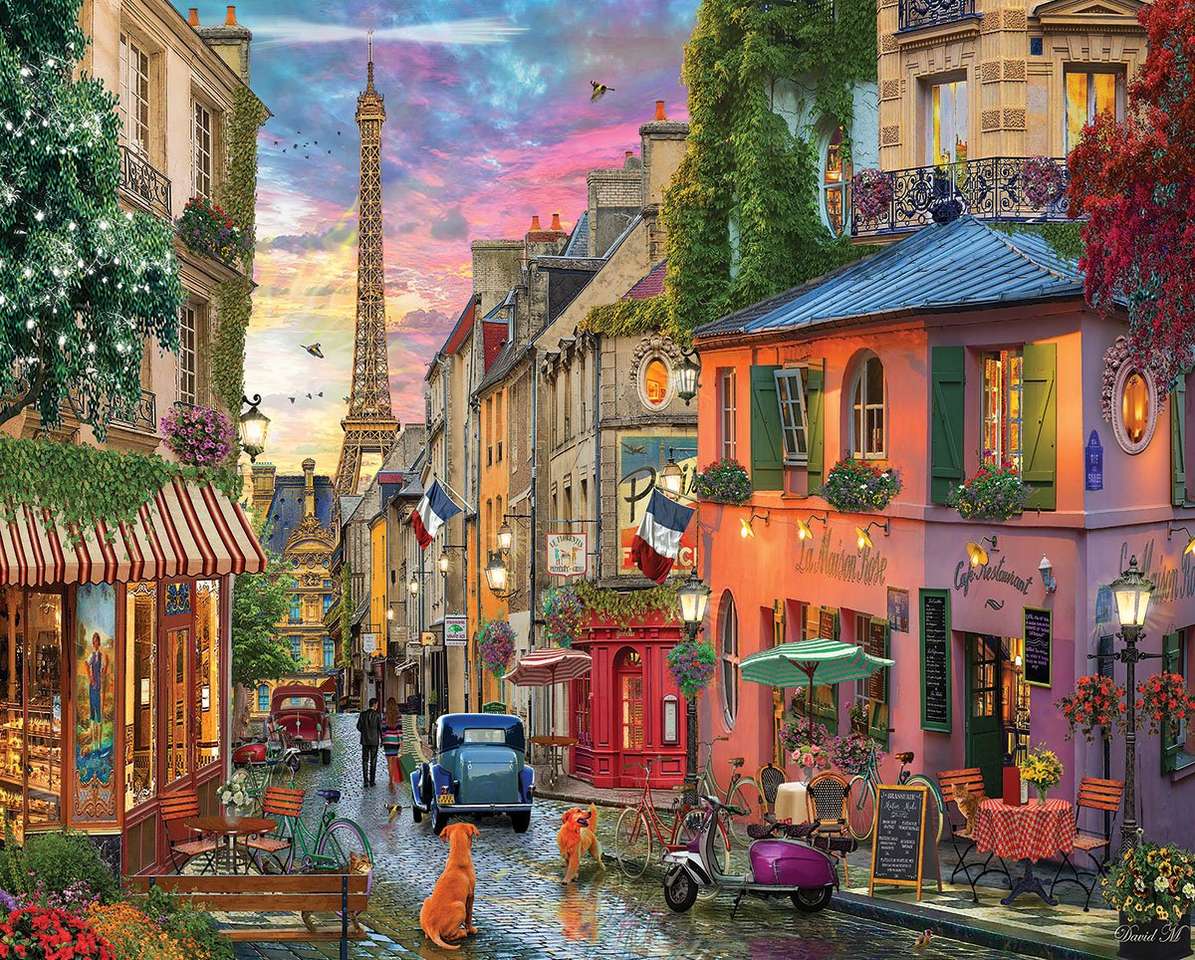 Plimbare prin Paris. jigsaw puzzle online