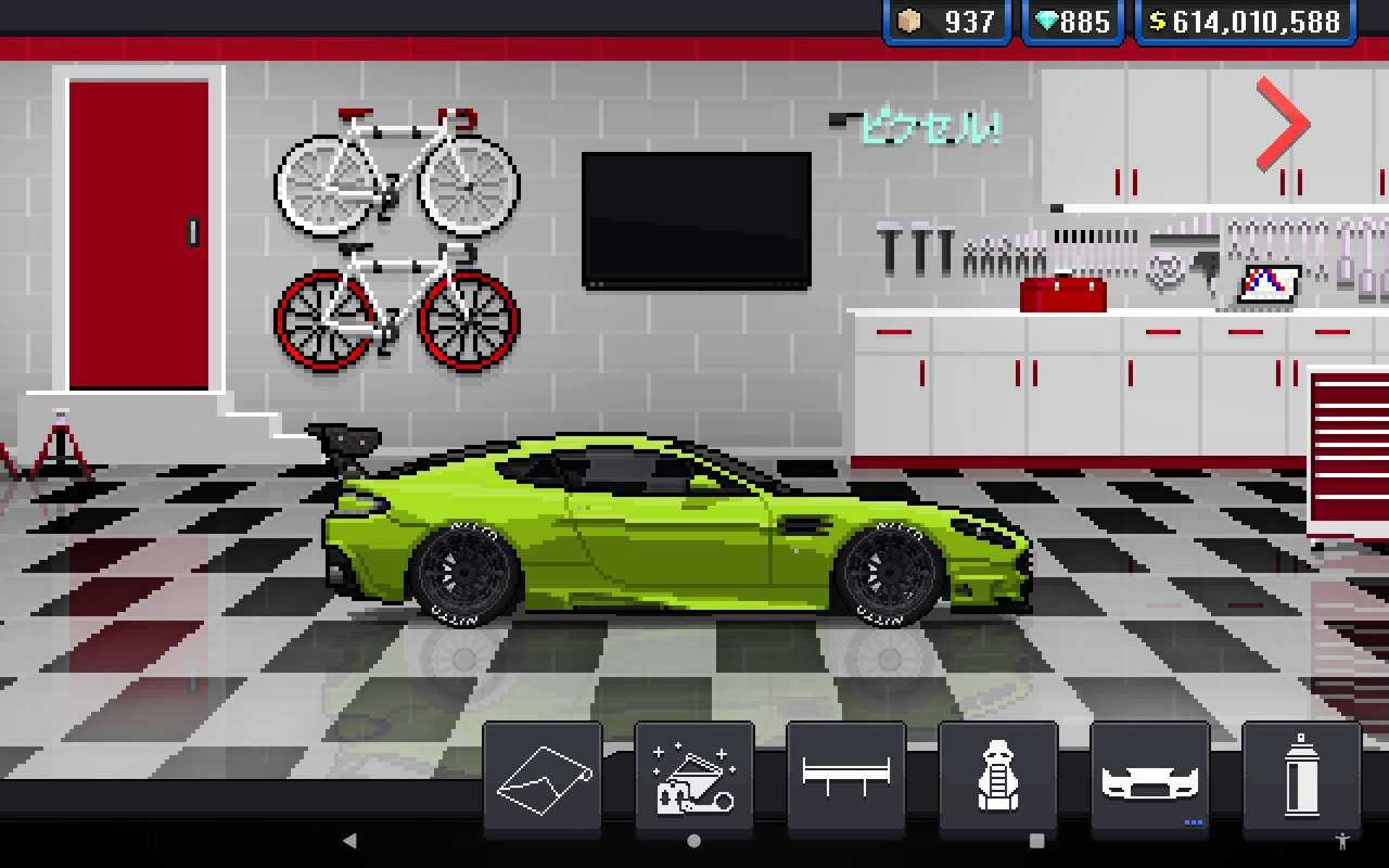 Pixel-autoracer Aston Martin legpuzzel online