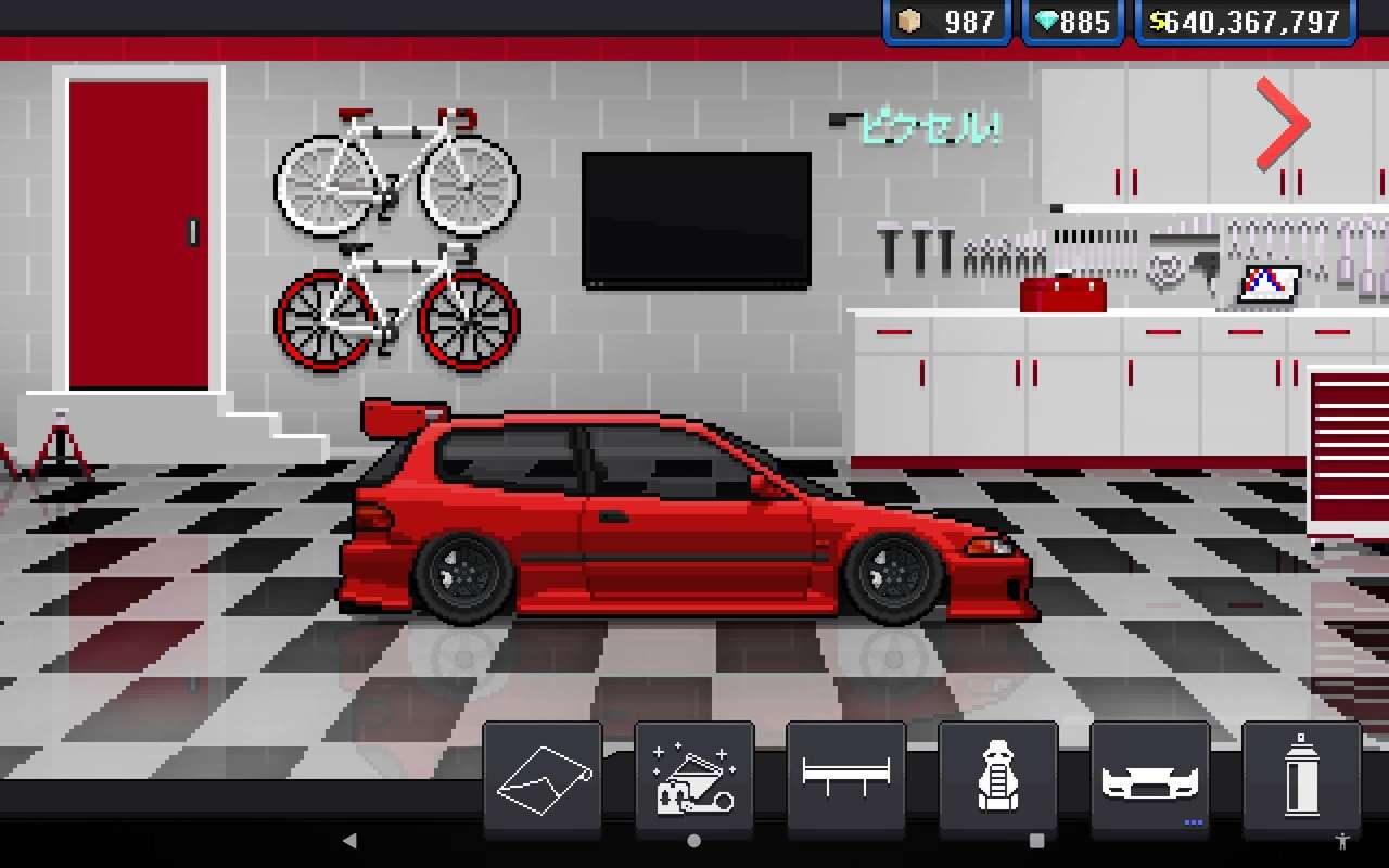 Pixel autoracer Honda Civic eg6 legpuzzel online
