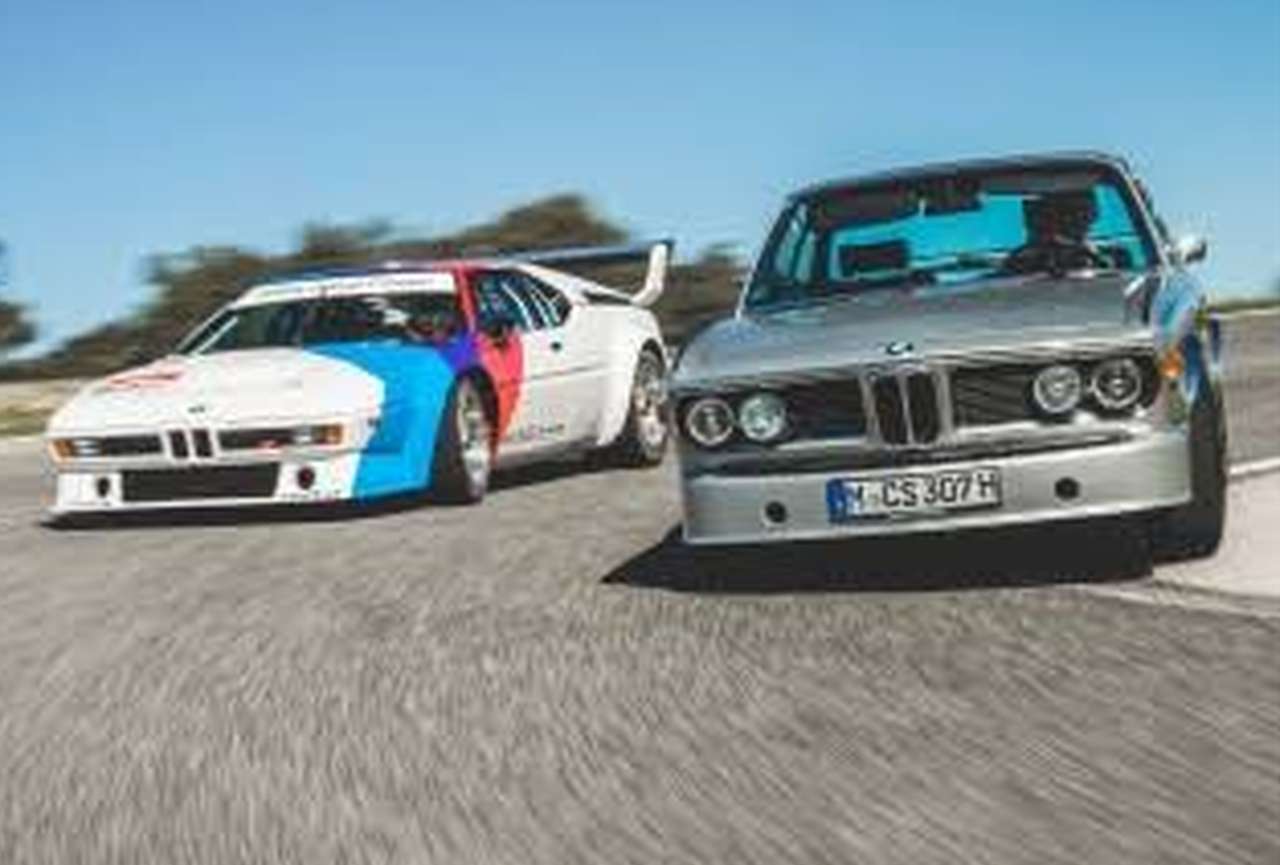 BMW M1 e26 racerbil och BMW E9 pussel på nätet