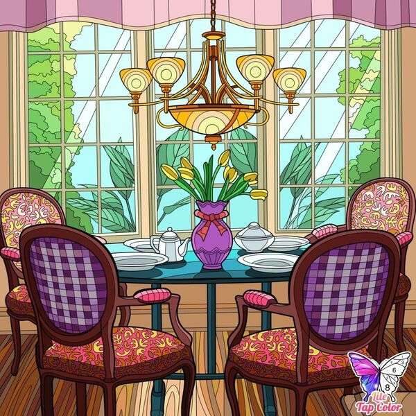 Dining room of a house #16 online puzzle