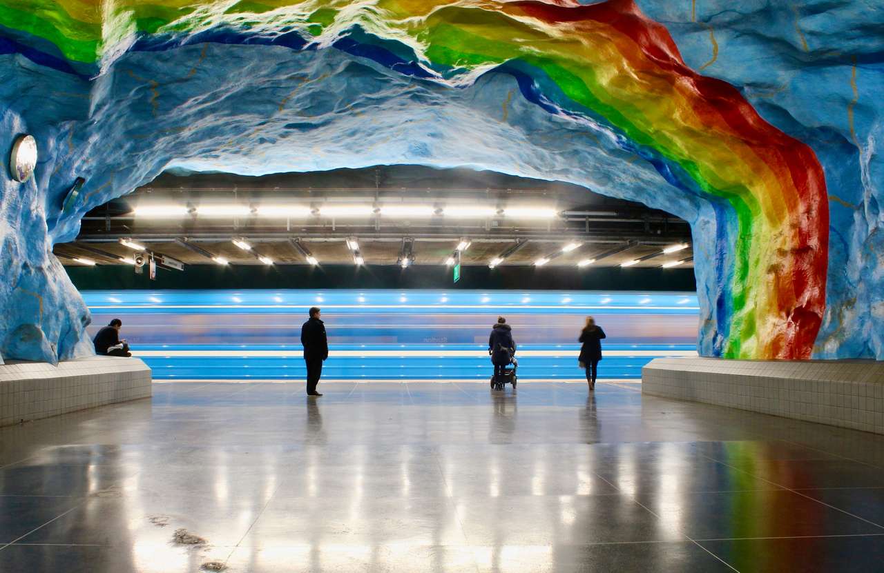 σταθμός μετρό, Στοκχόλμη online παζλ