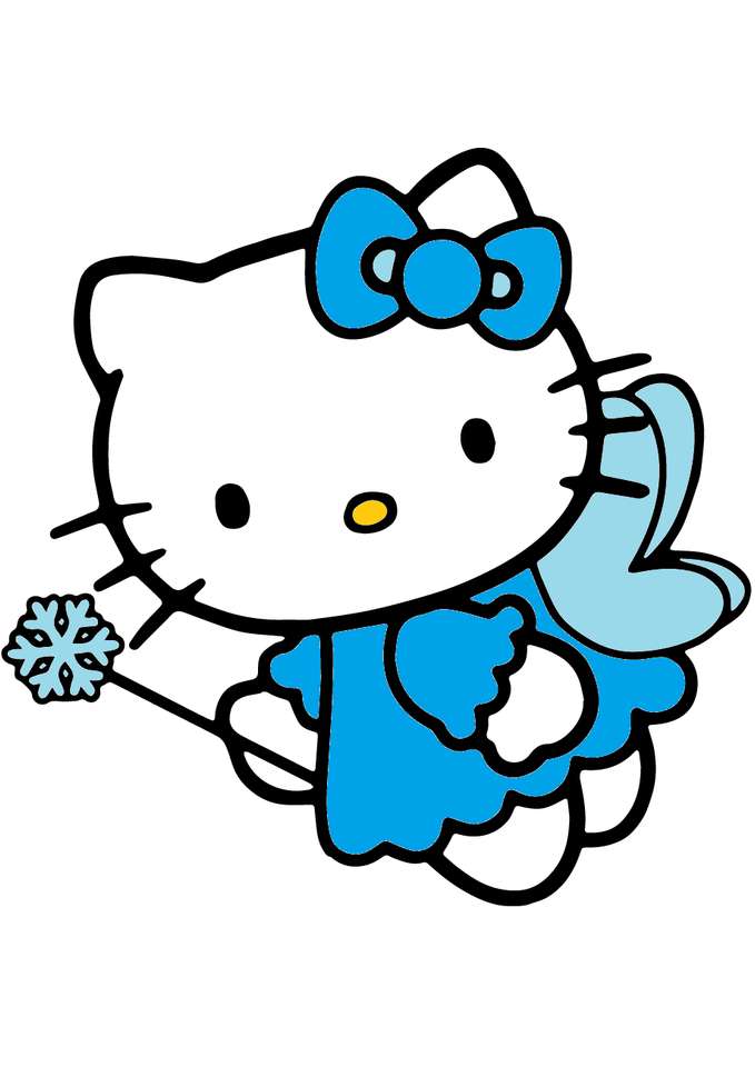 Hello Kitty Blauwe Fee online puzzel