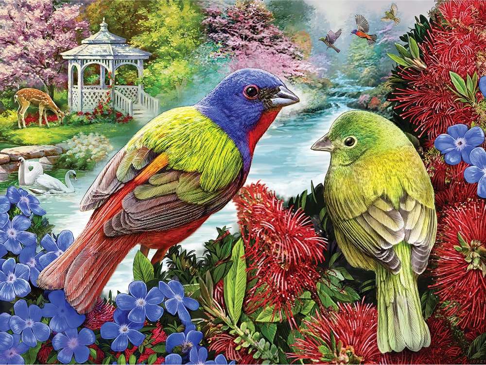 păsărele frumoase puzzle online