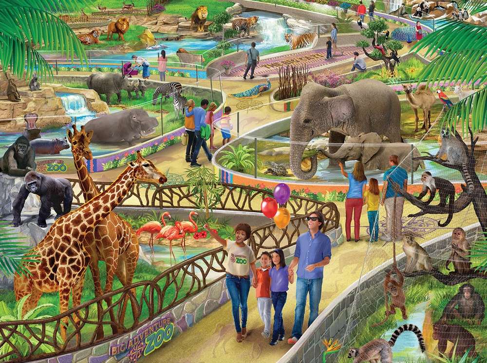 ein Tag im Zoo Puzzlespiel online