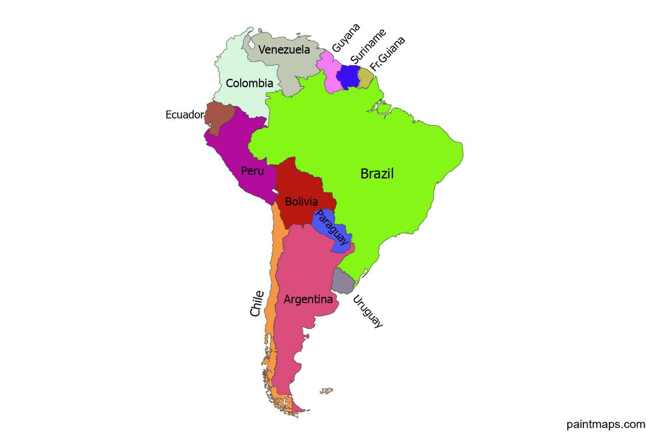Dél Amerika kirakós online