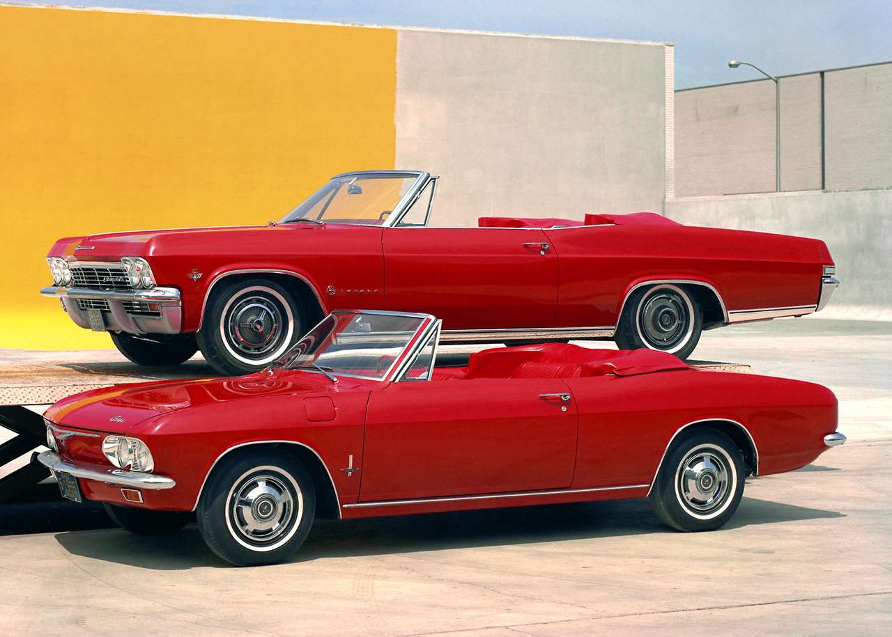 1965 Chevrolet Impala & Corvair Monza Convertibles jigsaw puzzle online