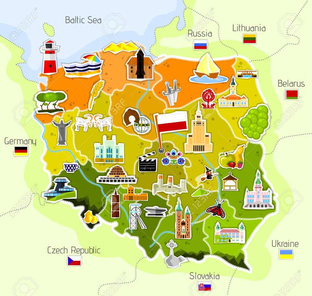 mapa da polônia quebra-cabeças online