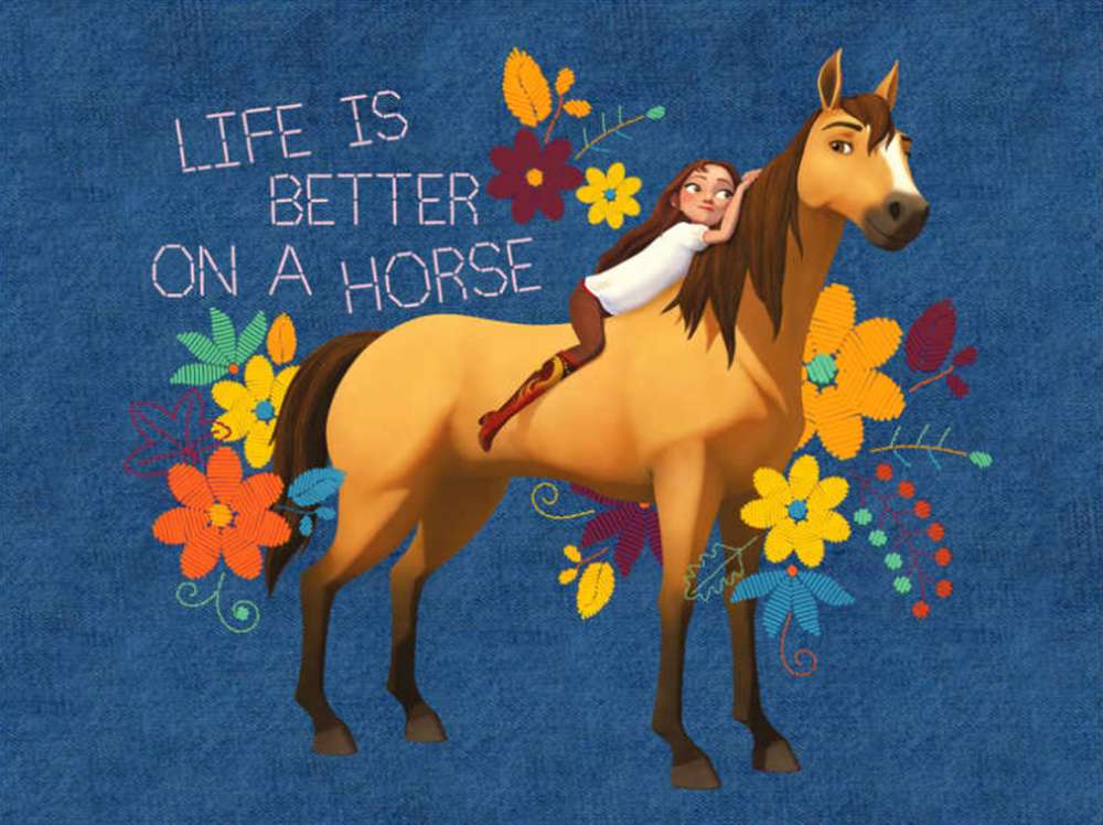 Das Leben ist besser auf einem Pferd Online-Puzzle