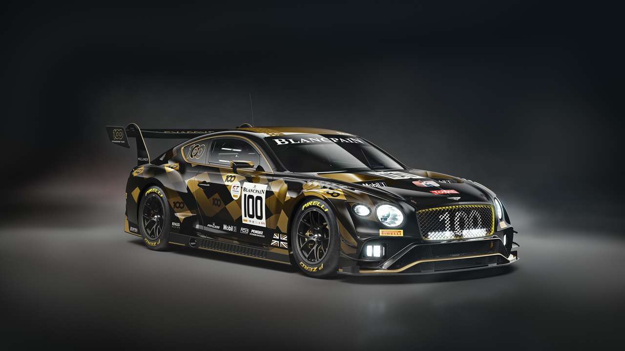 Гоночный автомобиль Bentley Continental GT3 онлайн-пазл