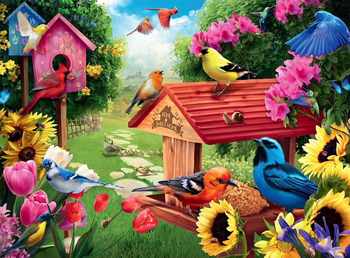 Casa de pássaros de jardim quebra-cabeças online