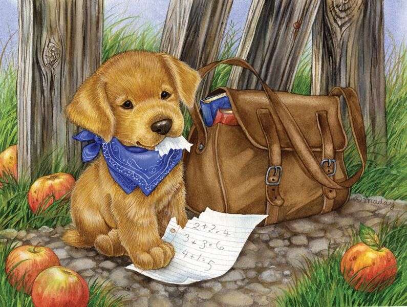 Puppy Breaks matematika házi feladat #97 kirakós online