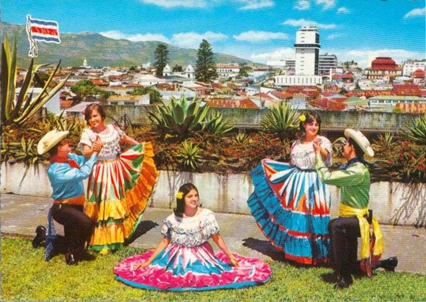 Danças típicas no meu país Costa Rica puzzle online