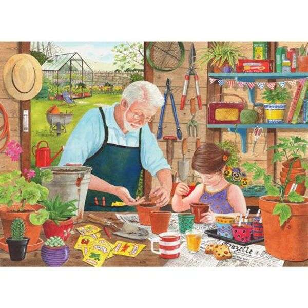 Bunicul plantează semințe puzzle online