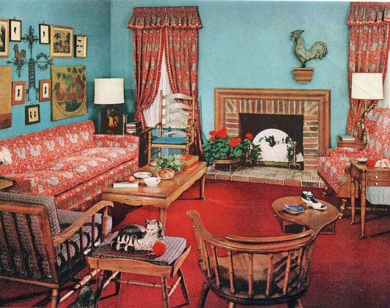 Rum i ett hus av amerikansk typ #55 pussel på nätet