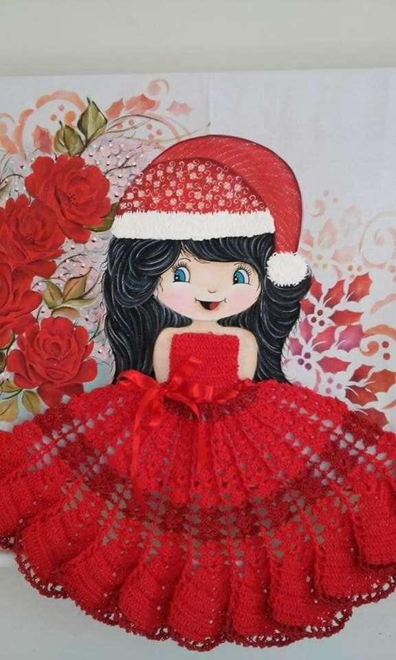 Girl Diva Christmas Hat jigsaw puzzle online