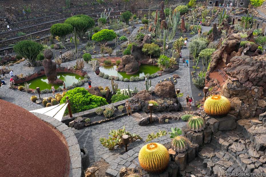 Jardin de cactus en Espagne puzzle en ligne