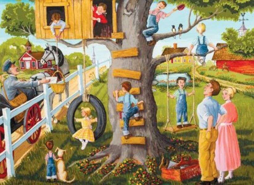 Playhouse in a tree online puzzle