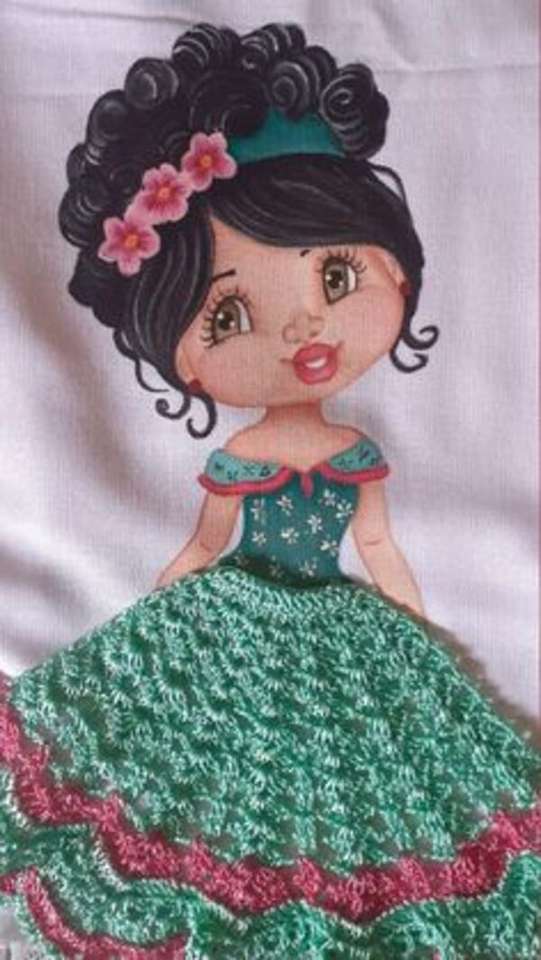 Meisjes Diva Turquoise Petticoat legpuzzel online