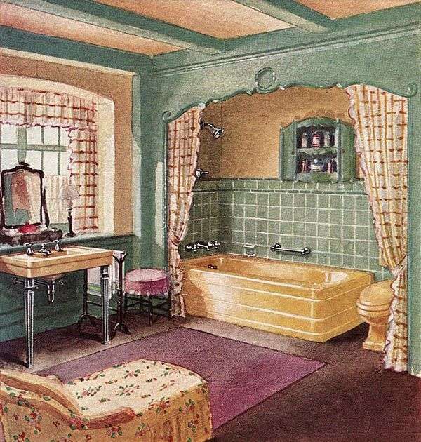 Badkamer van een huis Jaar 1930 #13 legpuzzel online